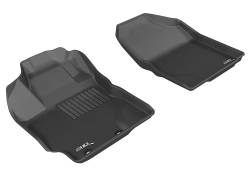 3D MAXpider - MAXpider L1TY10811509 Kagu Floor Mat Front Black for 12-18 Toyota Yaris/Scion xD - Image 1