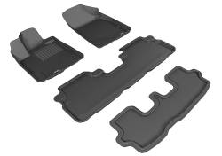 3D MAXpider - MAXpider L1TY15701509 Kagu Floor Mat F&R Black for Highlander Hybrid - Image 1