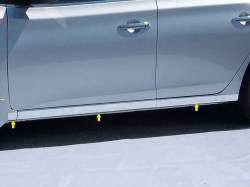 QAA TH13575 Stainless Rocker Panel Trim 6pc for 13-15 Nissan Sentra