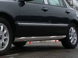 QAA TH24800 Stainless Rocker Panel Trim 4Pc for 04-10 Kia Amanti
