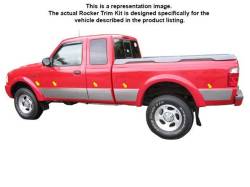 QAA TH33321 Stainless Rocker Panel Trim 10pc for 93-12 Ford Ranger