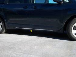 QAA TH11151 Stainless Rocker Panel Trim 2pc for 11-20 Toyota Sienna