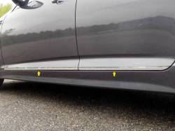QAA TH11805 Stainless Rocker Panel Trim 4Pc for 11-15 Kia Optima