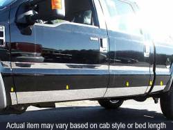 QAA TH39321 Stainless Rocker Panel Trim 10pc for 99-07 Ford Super Duty