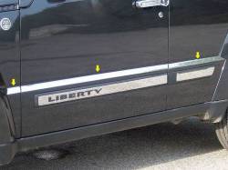 QAA TH48070 Stainless Rocker Panel Trim 6pc for 08-12 Jeep Liberty
