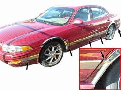 QAA TH40567 Stainless Rocker Panel Trim 12pc for 00-05 Buick LeSabre