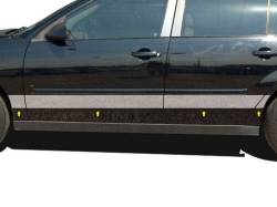 QAA TH44105 Stainless Rocker Panel Trim 8pc for 04-07 Chevrolet Malibu