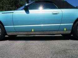 QAA TH43669 Stainless Rocker Panel Trim 4Pc for 02-06 Ford Thunderbird