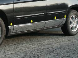 QAA TH44751 Stainless Rocker Panel Trim 8pc for 04-08 Chrysler Pacifica