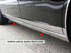 QAA TH46550 Stainless Rocker Panel Trim 4Pc for 06-09 Buick Lucerne