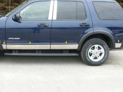 QAA TH44330 Stainless Rocker Panel Trim 10pc for 02-10 Ford Explorer