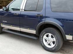 QAA TH44331 Stainless Rocker Panel Trim 8pc for 02-05 Ford Explorer