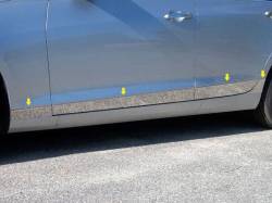 QAA TH53235 Stainless Rocker Panel Trim 8pc for 13-18 Cadillac ATS