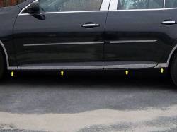 QAA TH53105 Stainless Rocker Panel Trim 8pc for 2016 Chevrolet Malibu Limited