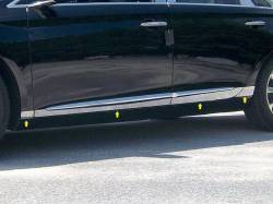 QAA TH53245 Stainless Rocker Panel Trim 8pc for 13-19 Cadillac XTS