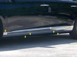 QAA TH53247 Stainless Rocker Panel Trim 10pc for 13-19 Cadillac XTS
