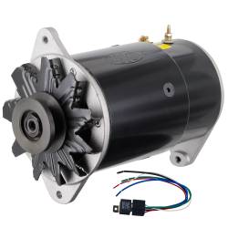 Powermaster 82051-4 Alternator 90A 12V GM Long Case Black 3/8" V-Belt Pulley