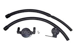J&L Oil Separator 3105D-B 3.0 Driver Side Mounted Oil Separator Black