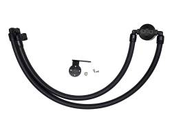 J&L Oil Separator 3.0 Passenger Side Mounted Oil Separator Black 3042P-B