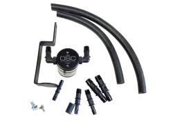 J&L Oil Separator 3019P-B 3.0 Passenger Side Mounted Oil Separator Black