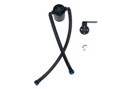 J&L Oil Separator 3.0 Driver Side Mounted Oil Separator Black 3086D-B