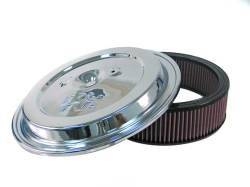 K&N - K&N CE-1502 Replacement Air Filter w/Chrome Lid - Image 1