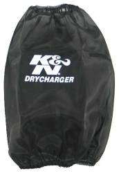 K&N - K&N RC-5046DK Black Drycharger Air Filter Wrap 7.5" Base 4.5" Top 9" Height - Image 1