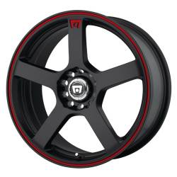 Motegi - Motegi Wheels MR116 FS5 15x6.5 5x100/4.5 40mm Matte Black/Red MR11656531740 - Image 1