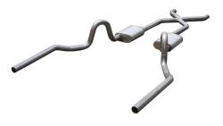 Pypes Performance Exhaust - Pypes SGA10 2.5" No Muffler Exhaust System w/X-Pipe for 64-72 Pontiac GTO - Image 1