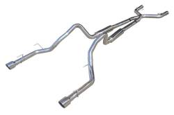 Pypes Performance Exhaust - Pypes SFM69 M-80 Mid Muffler Cat Back Exhaust System for 05-10 Ford Mustang V6 - Image 1