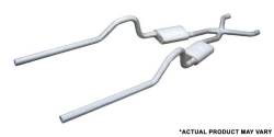 Pypes Performance Exhaust - Pypes SMB10 2.5" Crossmember Back w/X-Pipe Exhaust System for 66-74 Mopar B-Body - Image 1