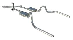 Pypes Performance Exhaust - Pypes SGA11R 2.5" Race Pro Dual Exhaust System for 64-72 A-Body - Image 1