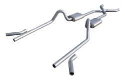 Pypes Performance Exhaust - Pypes SGC10S Street Pro Exhaust System 2.5" w/X-Pipe for 55-57 Chevy Bel Air - Image 1