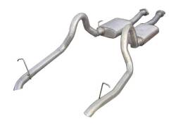 Pypes Performance Exhaust - Pypes SFM10V 2.5" Violator Dual Exhaust Cat Back System for 87-93 Mustang GT - Image 1