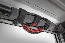 Rough Country Suspension Systems - Rough Country Universal Corded Roll Bar Grab Handles Pair Black 117610 - Image 3