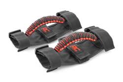 Rough Country Suspension Systems - Rough Country Universal Corded Roll Bar Grab Handles Pair Black 117610 - Image 2