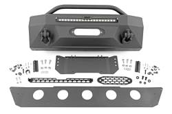 Rough Country 10744 Hybrid Front Winch Bumper Black for 14-24 Toyota 4Runner