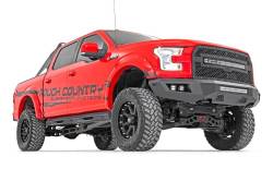 Rough Country Suspension Systems - Rough Country 10770 Heavy Duty Black Front Bumper for 15-17 Ford F150 - Image 2