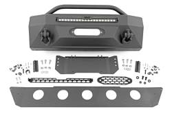 Rough Country 10745 Hybrid Front Winch Bumper Black for 14-24 Toyota 4Runner