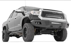 Rough Country Suspension Systems - Rough Country 10777 Heavy Duty Black Front Bumper for 14-21 Toyota Tundra - Image 2