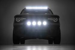 Rough Country Suspension Systems - Rough Country 51043 20" Black Front Bumper Nudge Bar w/LED for 21-25 Bronco Spt - Image 6
