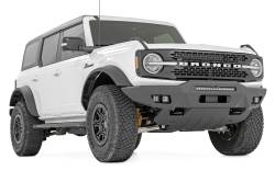Rough Country Suspension Systems - Rough Country 51073 Modular Heavy Duty Black Front Bumper for 21-26 Ford Bronco - Image 3