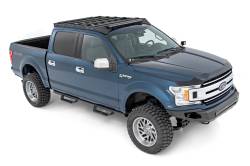 Rough Country Suspension Systems - Rough Country 51021 Black Fabricated Roof Rack w/40"LED for 15-18 Ford F150 Crew - Image 2