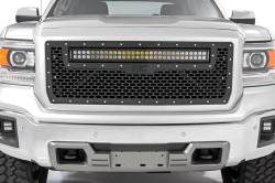 Rough Country Suspension Systems - Rough Country 70190BDA Front Mesh Grille Insert w/LED Black for 14-15 Sierra 150 - Image 4