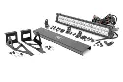 Rough Country Bumper Mount 20" LED Light Bar Kit 05-07 Super Duty 70664DRLA