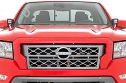 Rough Country Suspension Systems - Rough Country 71067 A-Pillar 2" LED Ditch Light Kit Amber DRL for 22-26 Frontier - Image 4