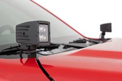 Rough Country Suspension Systems - Rough Country 71067 A-Pillar 2" LED Ditch Light Kit Amber DRL for 22-26 Frontier - Image 3