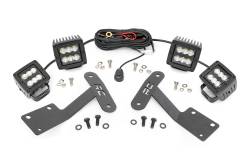 Rough Country 70866 A-Pillar 2" LED Ditch Light Kit-Flood for 14-21 Tundra