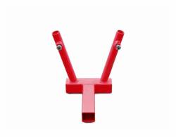 Steinjager - Steinjager Hitch Mount Dual Flag Holder Red Baron for Wrangler TJ J0050114 - Image 1