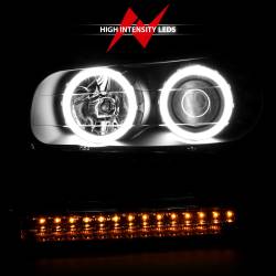 Anzo USA - Anzo 111127 Projector Headlight Set w/CCFL Halo Black for Chevy Trailblazer/EXT - Image 6